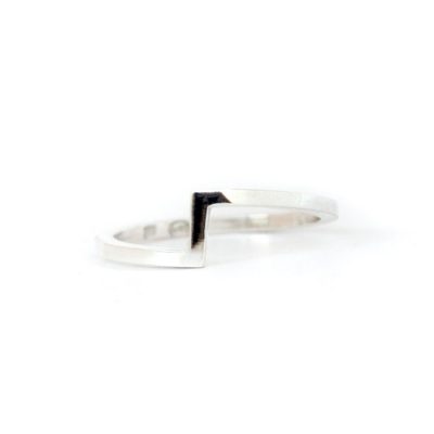 Mind The Gap silver ring