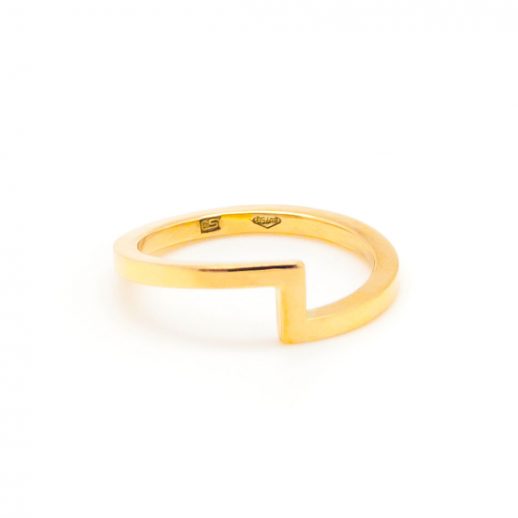 Mind The Gap gold ring