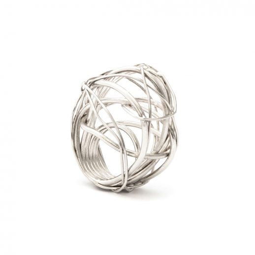 Nest I silver ring